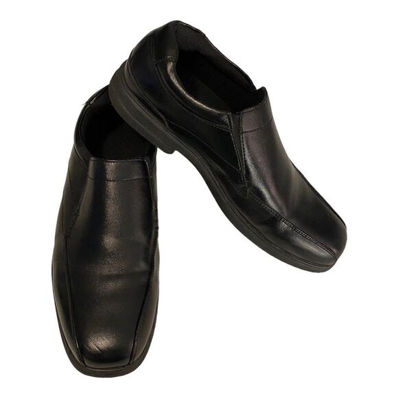 Nunn Bush Mens Sanford Work Shoes Black Slip-On Bicycle Toe Memory Foam 9.5 M - Picture 2 of 7